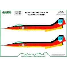 1/48 German F-104 JaBoG 34 25/50 anniversary (decal)