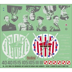 1/48 MiG-29 Heroes of Kosciuszko New Paint Scheme part III Decals