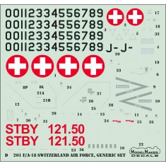 1/72 F/A-18C/D Switzerland AF, Generic set (decal)