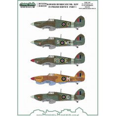 1/72 Hawker Hurricane Mk.II/IV in Polish service part 1 (decal)