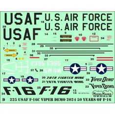 1/48 USAF F-16C Viper Demo 2024 50 Years of F-16 (decal)