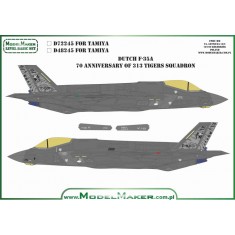 1/48 Dutch AF F-35A 70th Anniversary of 313 Tigers Squadron Decal