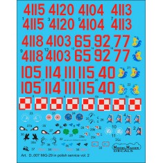 1/72 MiG-29 in Polish service vol.2 (decal)