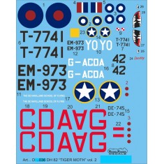 1/72 DH-82 Tiger Moth Decal vol.2