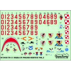 1/72 TS-11 Iskra in Polish service v.2 Training and Auxiliary Regiments (decal)