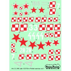 1/72 Yak-1/3/7/9 in Polish service vol. 1 (decal)