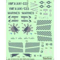 1/72 F/A-18D VMFA-533 Hawks (decal)
