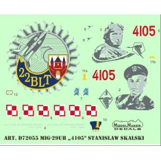 1/72 MiG-29 UB (4105) Stanislaw Skalski (decal)