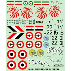 1/72 Asian MiG-29 Fulcrum Aircraft Decals Part II