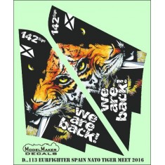1/72 Spanish Typhoon NATO Tiger Meet 2016 Decals