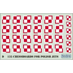 1/72 Polish Chessboards Decal for Jets MiG-21, MiG-29, Su-22, F-16 and others