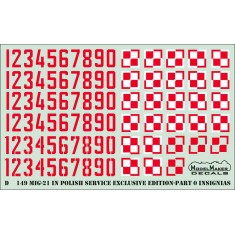 1/72 MiG-21 in Polish service Exclusive Edition part 0 Insignnias (decal)