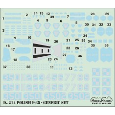1/72 Polish F-35 Decals Generic Set