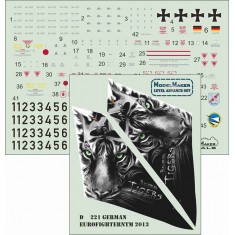 1/72 German Eurofighter Nato Tiger Meet 2013 Decals
