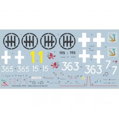 1/32 Italian Bf 109G Decals (Italian Gustavs over Sicily #2)