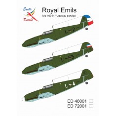 1/48 Royal Emils - Me 109 in Yugoslav service (decal)