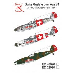 1/48 Swiss Gustavs over Alps #1 - Me 109G-6 in Swiss AF - part 1 (decal)
