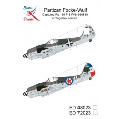 1/48 Partizan Focke-Wulf - Captured Fw 190 F-8 WNr.930838 in Yugoslav service (decal)