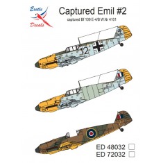 1/48 Captured Emil #2 - captured Bf 109 E-4/B W.Nr 4101 (decal)