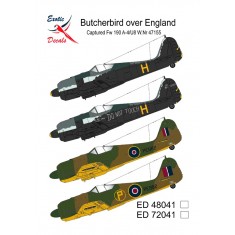 1/48 Captured Fw 190 A-4/U8 W.Nr 147155 Decals (Butcherbird over England)