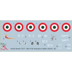 1/72 Italian Cobras #2 -Bell P-39 in Regia Aeronautica - part 2 (decal)