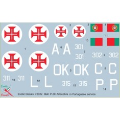 1/72 Aeronautica Militar Cobras - Bell P-39 Airacobra in Portuguese service (decal)
