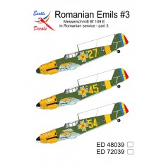 1/72 Romanian Bf 109 E Decals (Romanian Emils #3)