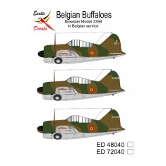 1/72 Belgian Brewster Model 339B Decals (Belgian Buffaloes)