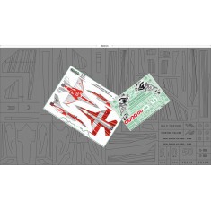 1/32 F-16 Royal Danish AF, Solo Display 2024 Half Century Viper (mask and decal)