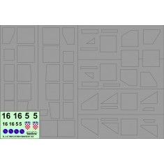 1/48 MiG-21UMD CROATIAN 165 Display Plane Masks and Decals Sets