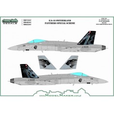 1/72 F/A-18 Switzerland Panthers special scheme -Masks set (mask and decal)