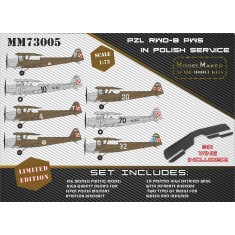 1/72 Polish RWD-8 Plastic Kit with 3D-printed Wing