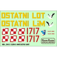 1/32 Lim-5 OSTATNI LOT (LAST FLIGHT) Decal