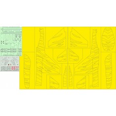 1/48 Polish F-16C NTM 2015 Tiger Demo Team Masks and Decals with Stencils