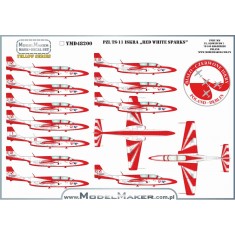 1/48 PZL TS-11 Iskra ''Red White Sparks'' Decal