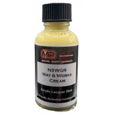 Acrylic Lacquer Paint - NSWGR Way & Works Cream (30ml)