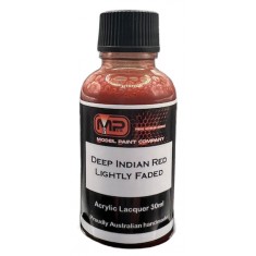 Acrylic Lacquer Paint - Deep Indian Red Lightly Faded (30ml)