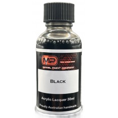 Acrylic Lacquer Paint - Black (30ml)