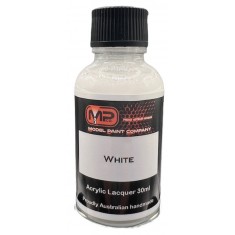 Acrylic Lacquer Paint - White (30ml)