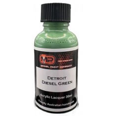 Acrylic Lacquer Paint - Detroit Diesel Green (30ml)