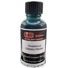 Acrylic Lacquer Paint - Emerald Green Pearl (30ml)