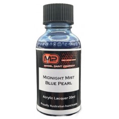 Acrylic Lacquer Paint - Midnight Mist Blue Pearl (30ml)