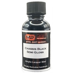 Acrylic Lacquer Paint - Chassis Black Semi Gloss (30ml)