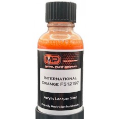 Acrylic Lacquer Paint - International Orange FS12197 (30ml)