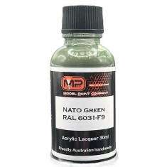 Acrylic Lacquer Paint - NATO Green RAL 6031-F9 (30ml)