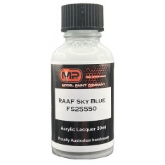 Acrylic Lacquer Paint - Semi-Gloss RAAF Sky Blue FS25550 (30ml)