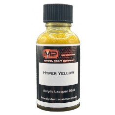 Acrylic Lacquer Paint - Hyper Yellow (30ml)