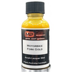 Acrylic Lacquer Paint - Motorbike Fork Gold (30ml)