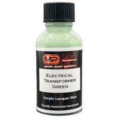 Acrylic Lacquer Paint - Electrical Transformer Green (30ml)