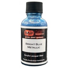 Acrylic Lacquer Paint - Bright Blue Metallic (30ml)